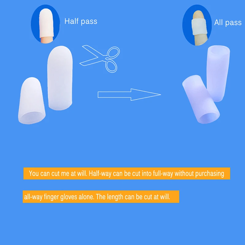 S/M/L силиконовый большой носок крышка пальцы рук и ног глаз блистер защищает мысок