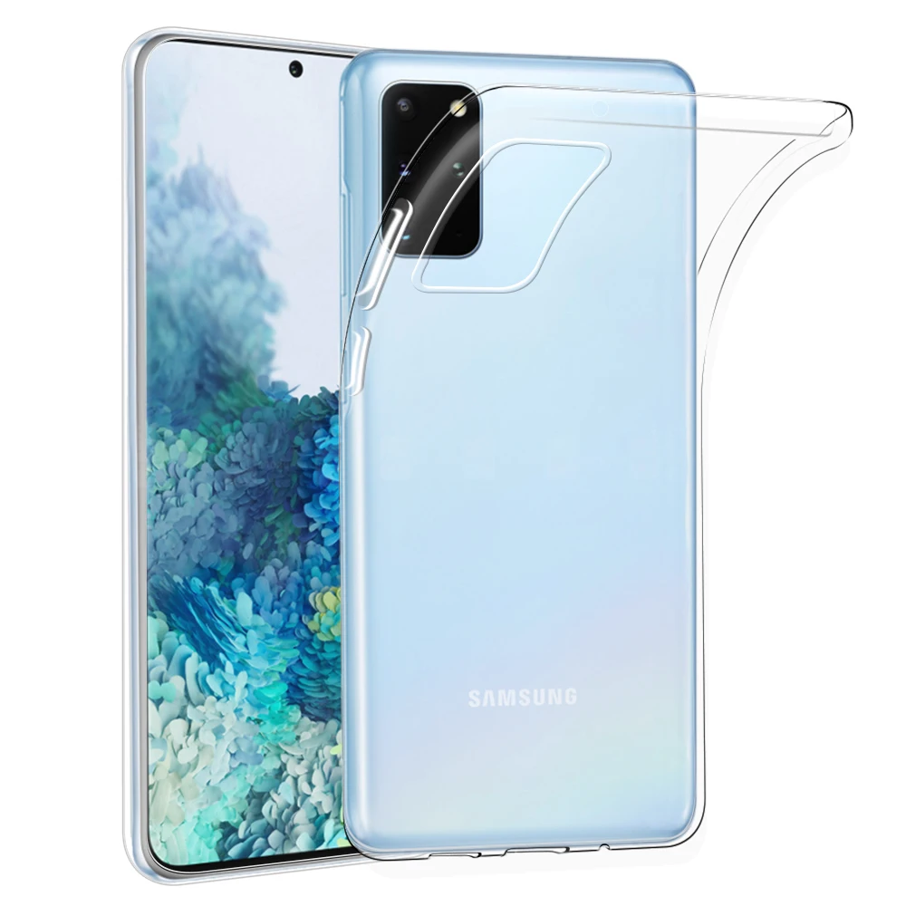 Ультрамягкий чехол Qosea из ТПУ для телефона Samsung Galaxy S20 5G прозрачный силиконовый