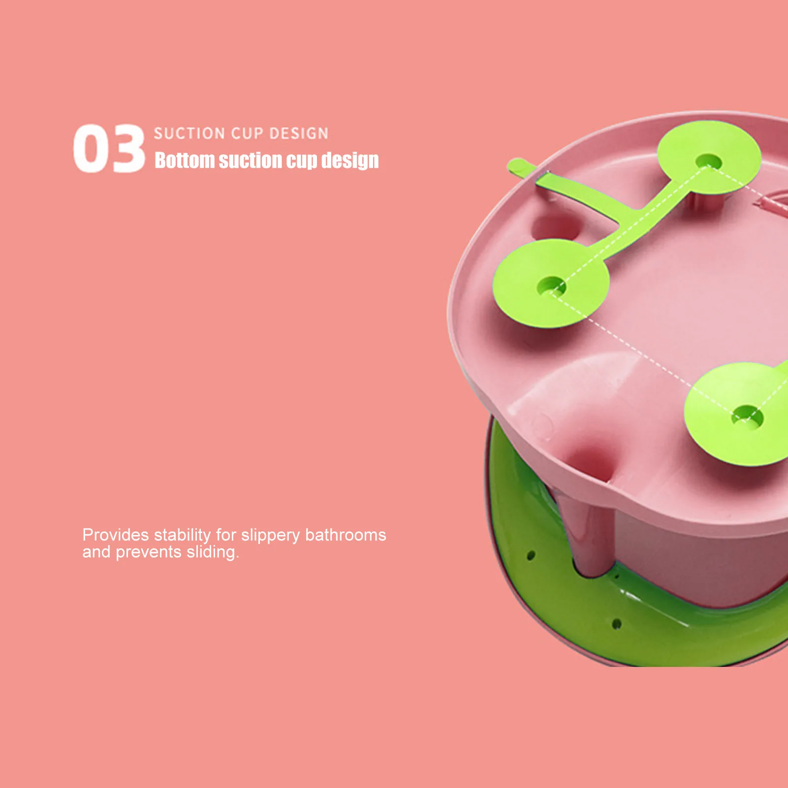 Сиденье для детской ванны Коврик сиденье безопасное нескользящее новорожденных