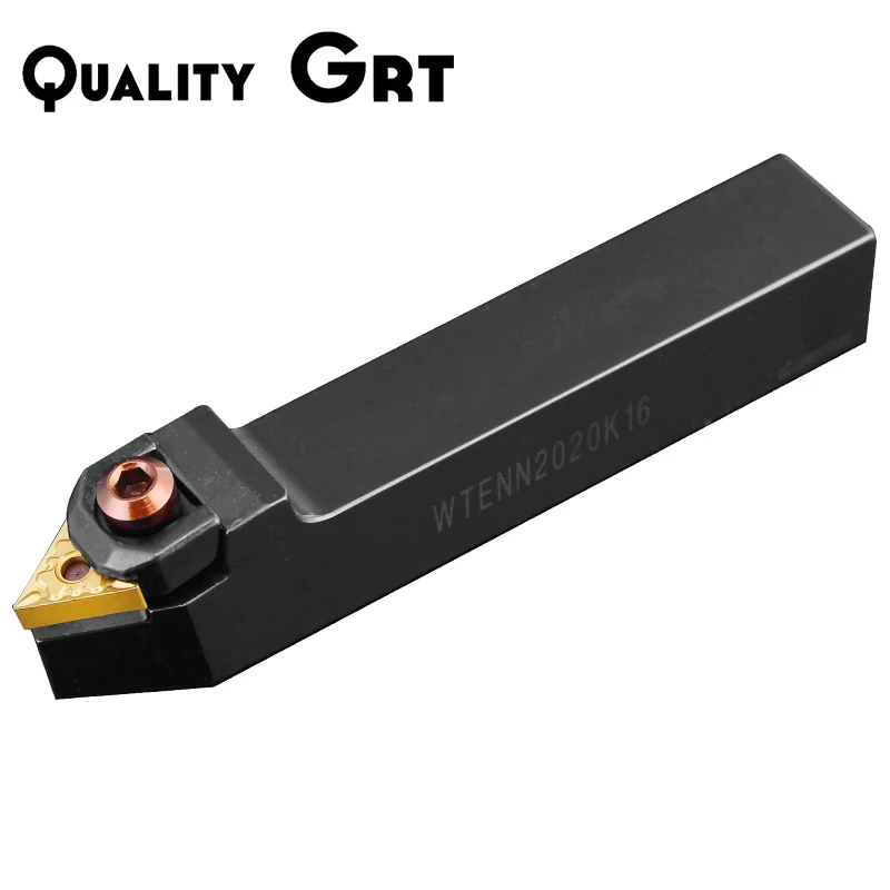 

Q.Grt 1pc WTENN1616H16 WTENN2020K16 WTENN2525M16 External Triangul Turning Tool Holder Lathe Cutting Tools TNMG Carbide Inserts
