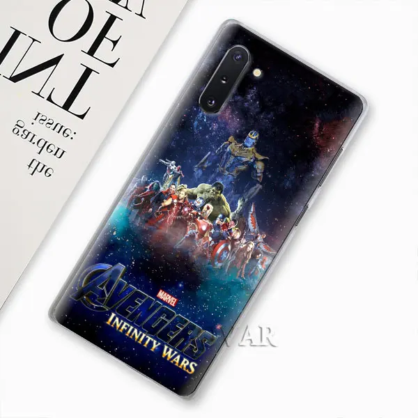 008 Marvel Железный человек завершающей чехол для samsung Galaxy Note 10 плюс 8 9 S10 S9 плюс S10e A30 A40 A50 A70 жесткий чехол - Цвет: 008