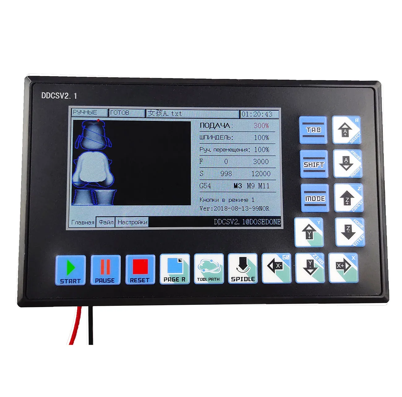 DDCSV2.1 CNC Автономный контроллер 4 оси заменить USB MACH 3 500 кГц движения для гравировки