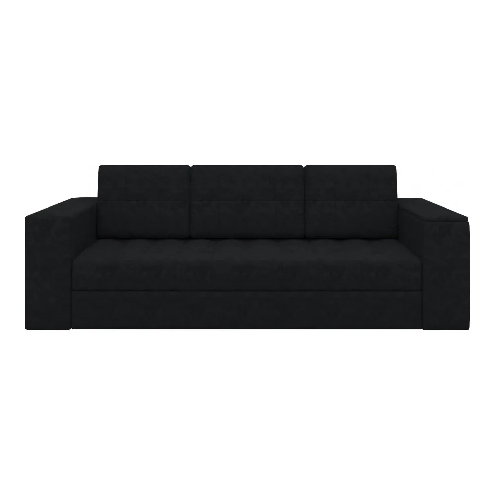 Диван-еврокнижка АртМебель Пазолини микровельвет красный \ черный |