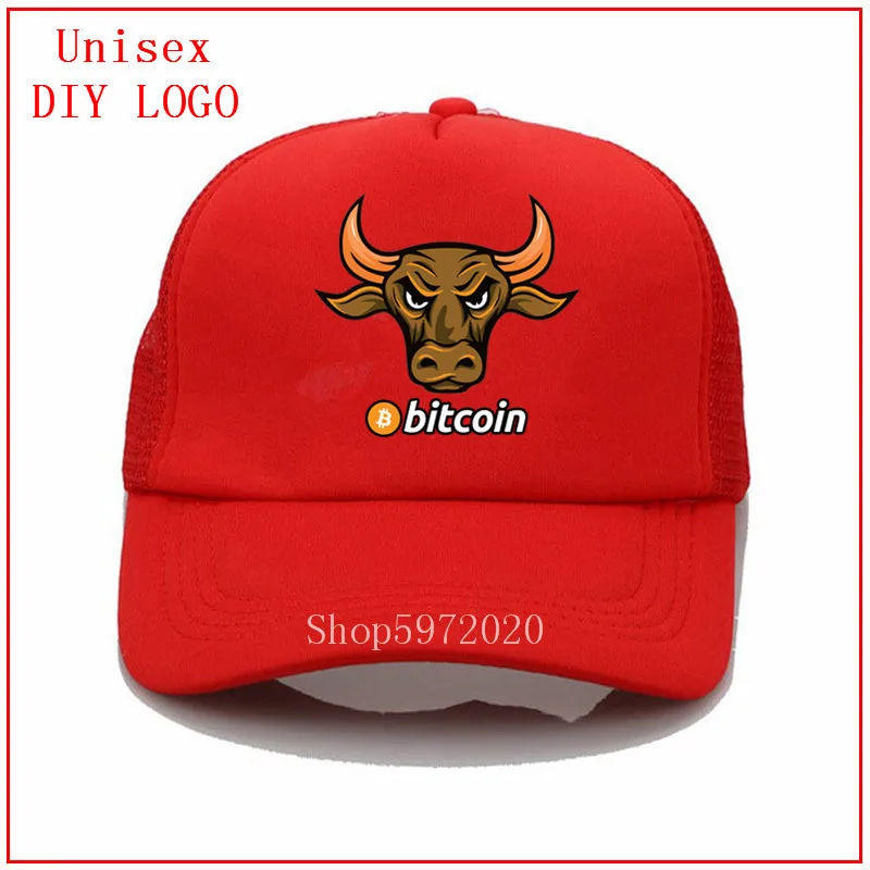 Биткоин Голден Булл белая бейсболка на заказ шляпа высокого качества для детей и