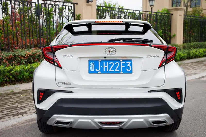 Задний бампер багажник хвост светильник для Toyota CHR 2017 2018 2019 светодиодный фонарь