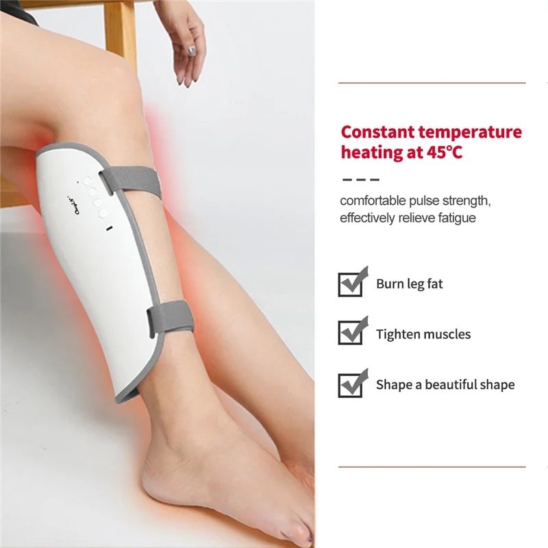 

EMS Electric Heating leg Massager 5 modes Leg Cellulite Loss leg slimming Massager Health Care Muscle Pain Relief Beauty Tools