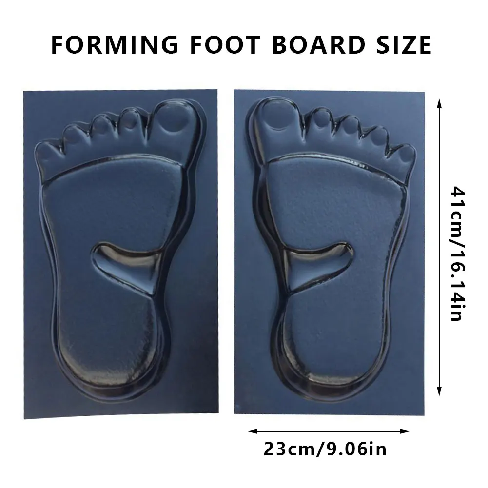 

Foot Print Stepping Mold 1 Pair Garden Foot Mold Concrete Stone Garden Paving Maker Family Playing Fun Lawn Path Park Beach
