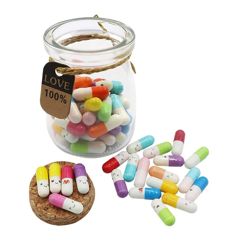 Декоративная банка капсульные буквы сообщение в бутылке подарок на День святого