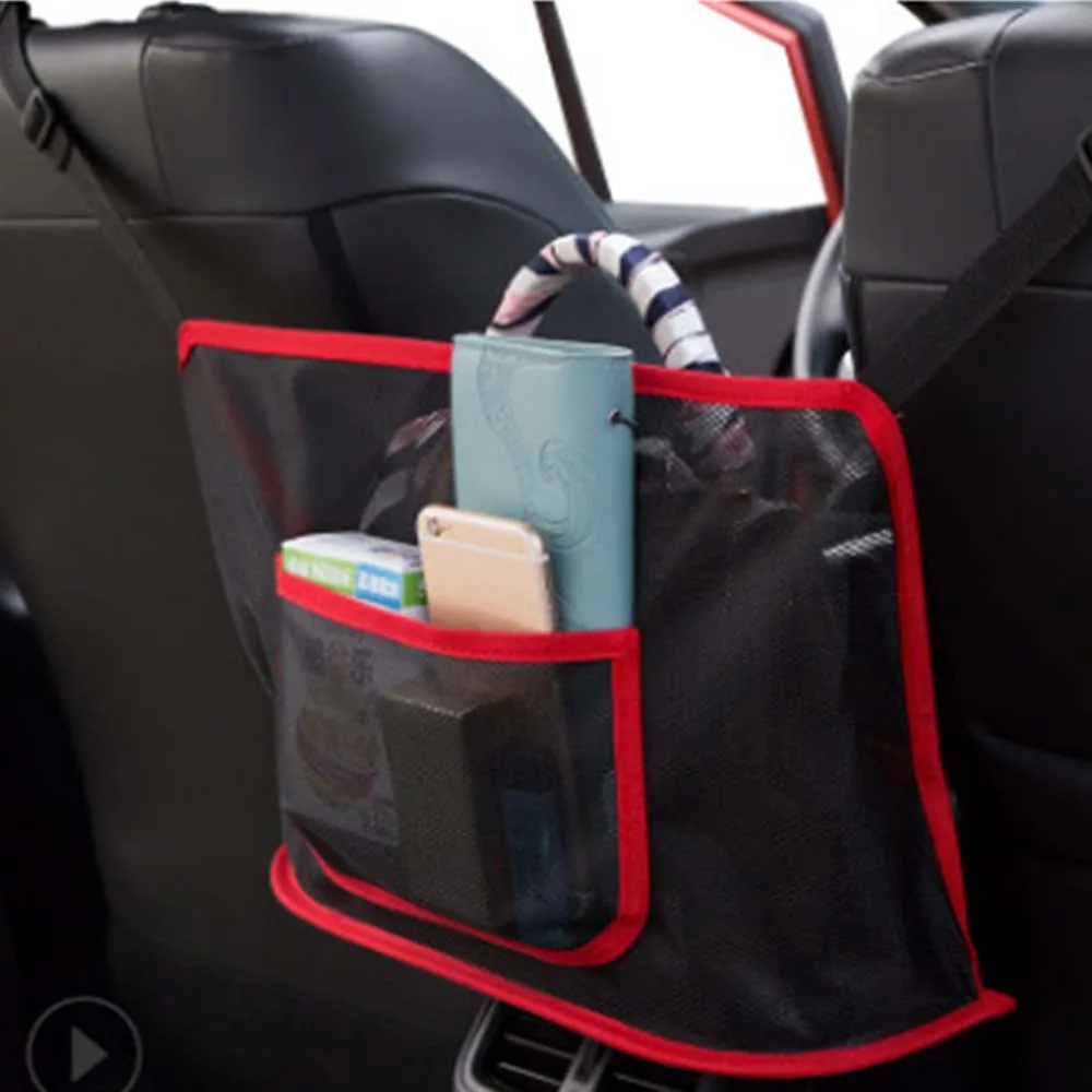 Сетчатый Органайзер на спинку сиденья автомобиля Сетчатая Сумка барьер для