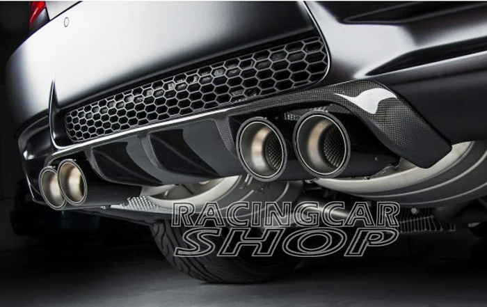 Производительность V стиль Настоящее углеродное волокно задний бампер диффузор