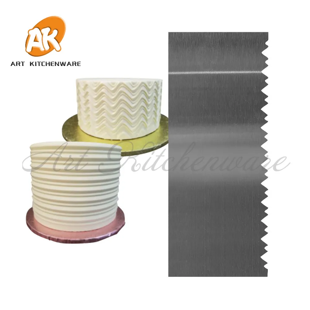 4*10 дюймов опилки торт расческа из нержавеющей стали скребок для торта