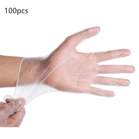 kitchen disposable supplies household food grade polyethylene hygienic transparent pvc elastic waterproof glove