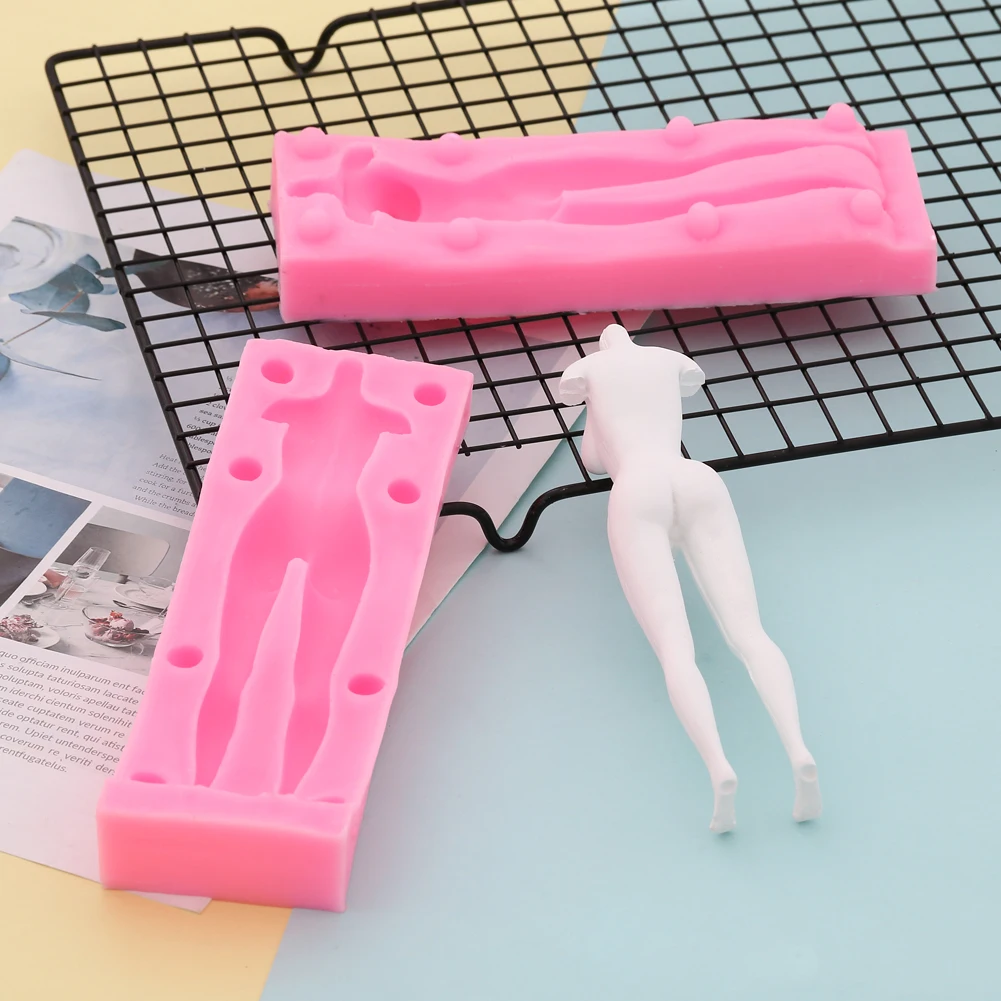 Кукла средства ухода за кожей 3D силиконовая форма для фонданов, шоколада для декорирования торта глины пресс-форма для мужские и женские DIY Инструменты для выпечки для свадьбы
