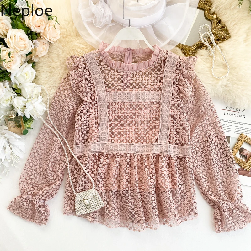 Neploe французская элегантная пляжная блузка с деревянными ушами для отдыха