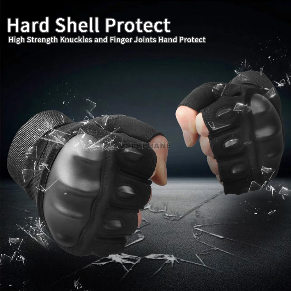Прочные тактические перчатки на кулаках военные с полупальцами для женщин и