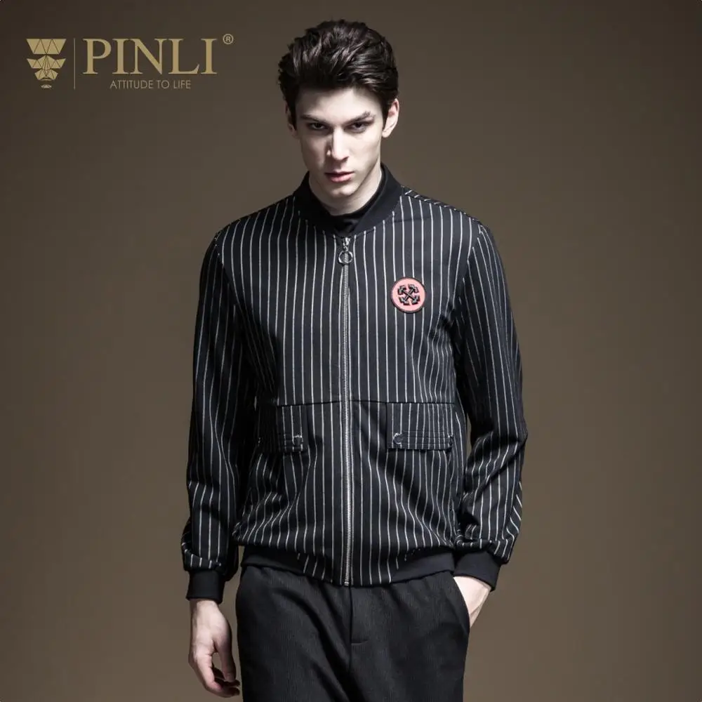 Мужская куртка бомбер на молнии стандартная без куртки Casaco Masculino Pinli осень 2019