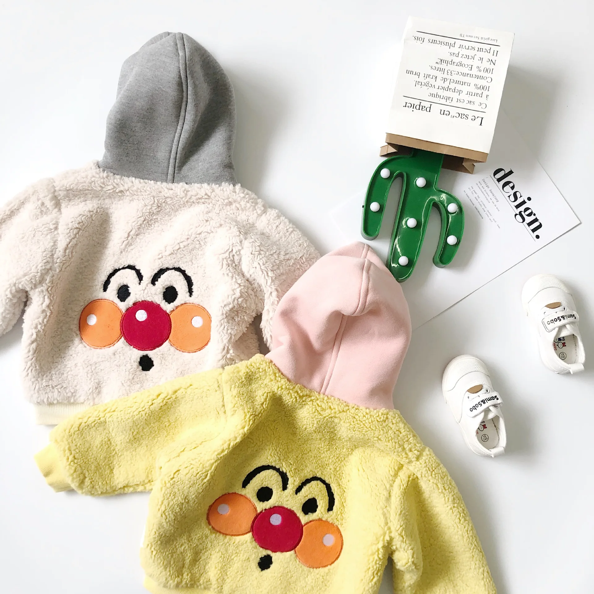 Tonytaobaby зимняя новая детская одежда для мальчиков и девочек плюс теплая плюшевая
