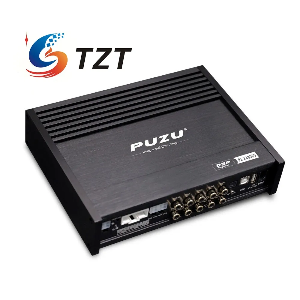 TZT PUZU PZ-X4800S DSP усилитель Bluetooth автомобильный цифровой процессор сигнала 8x150 Вт 4 в 8