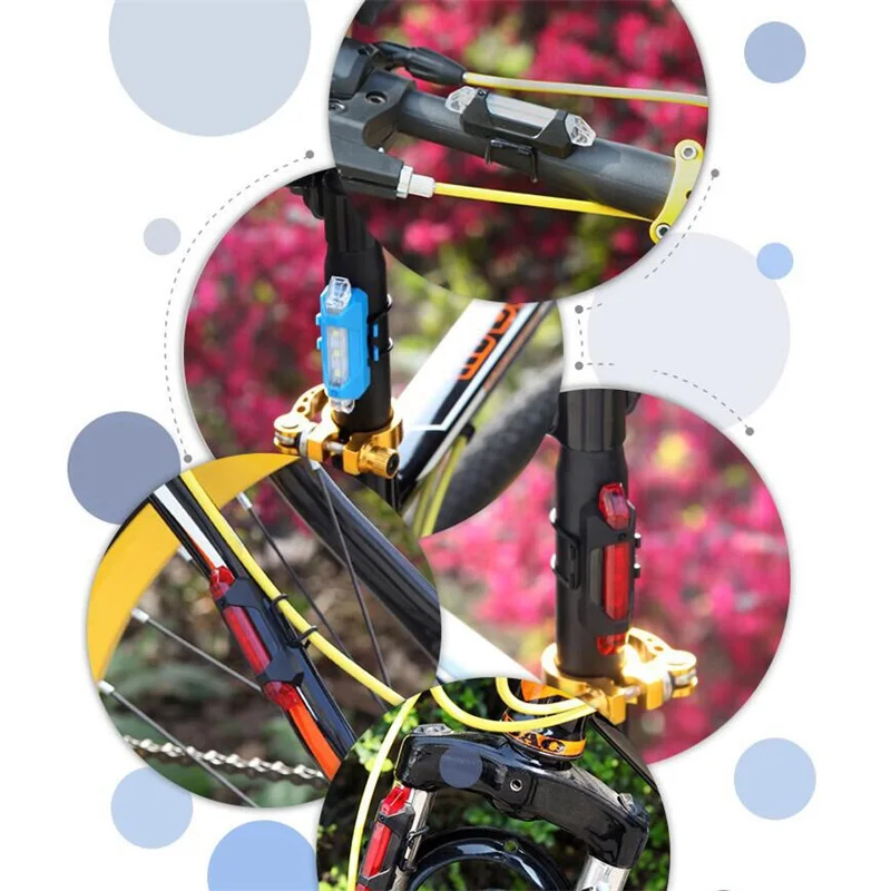 

Bicycle Light Waterproof Rear Tail Light LED USB Style Rechargeable or Battery Style Bike Cycling Portable Light