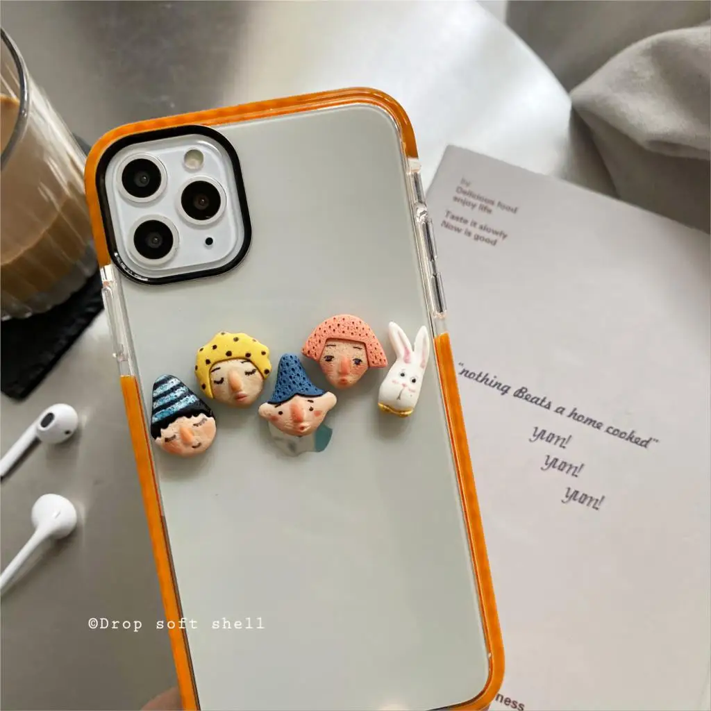 

Pout doll for iphone 11promax dual color case i7plus silicone 6splus all-in-one XSMAX male/female SE soft 8 plus case 12mini