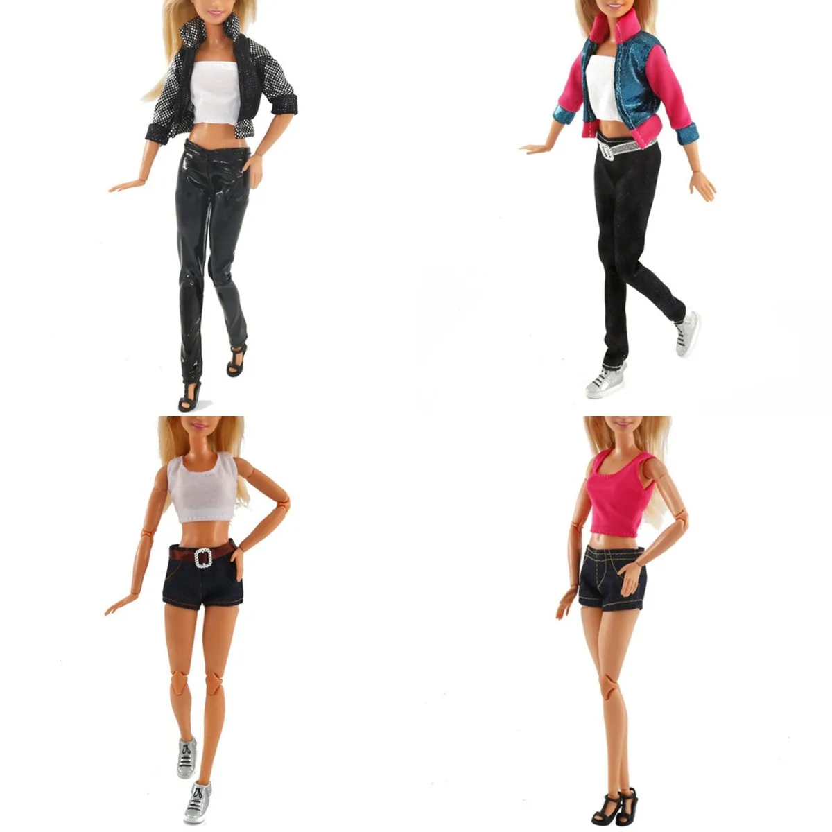 

Джинсовое платье, Повседневная Одежда для кукол 30 см, Одежда для кукол наряд