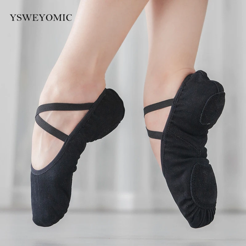Ballet Shoes Women Dance Slippers Elastic Professional Dancing Shoes Girl Gym Sneakers High Stretch Dance Ballet Shoes Full Size
