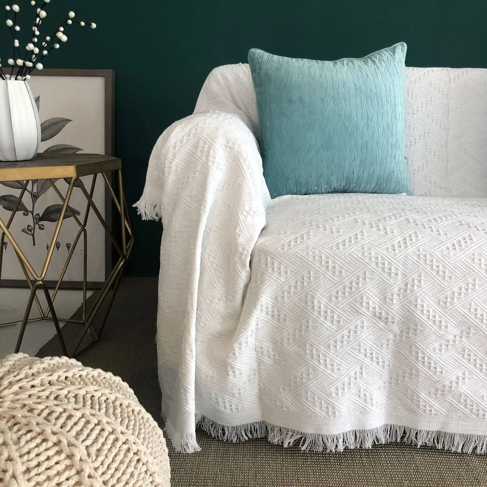 Aggcual чисто белое одеяло для дивана Японский портативный покрывало кровати