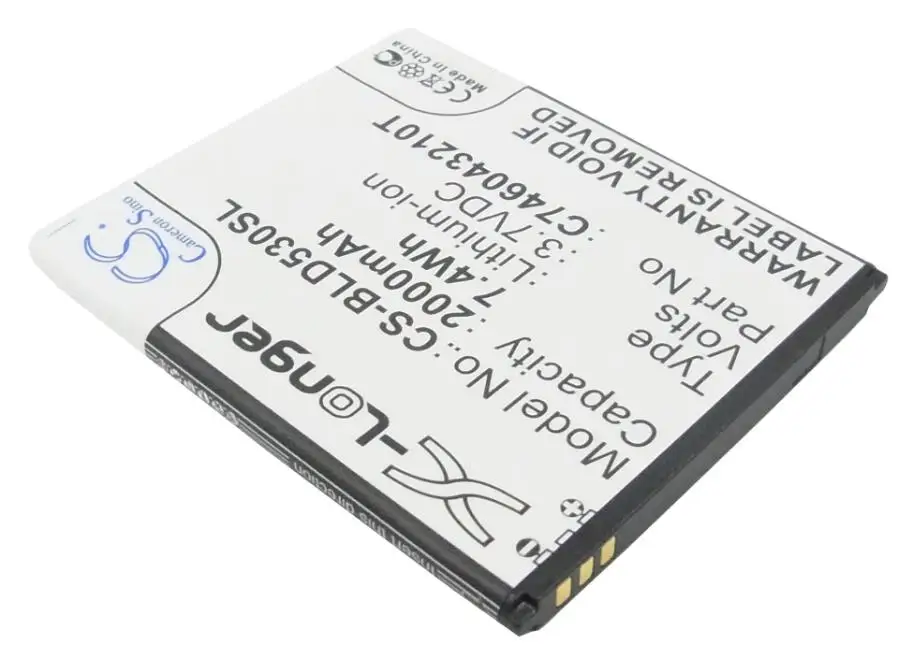 

CameronSino for BLU D010 D010U D530 D530e D530X D531K D890U Dash X S0050UU Studio 5.0 Studio 5.0E Studio 5.0K battery