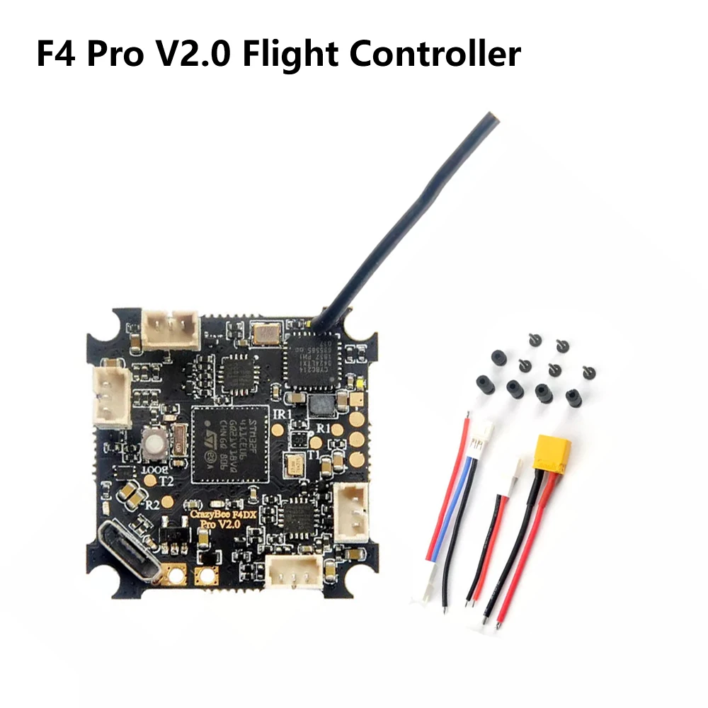 Happymodel Crazybee F4 Pro V2.0 1 3S Контроллер полета w/5A ESC и совместимый Flysky/Frsky приемник для