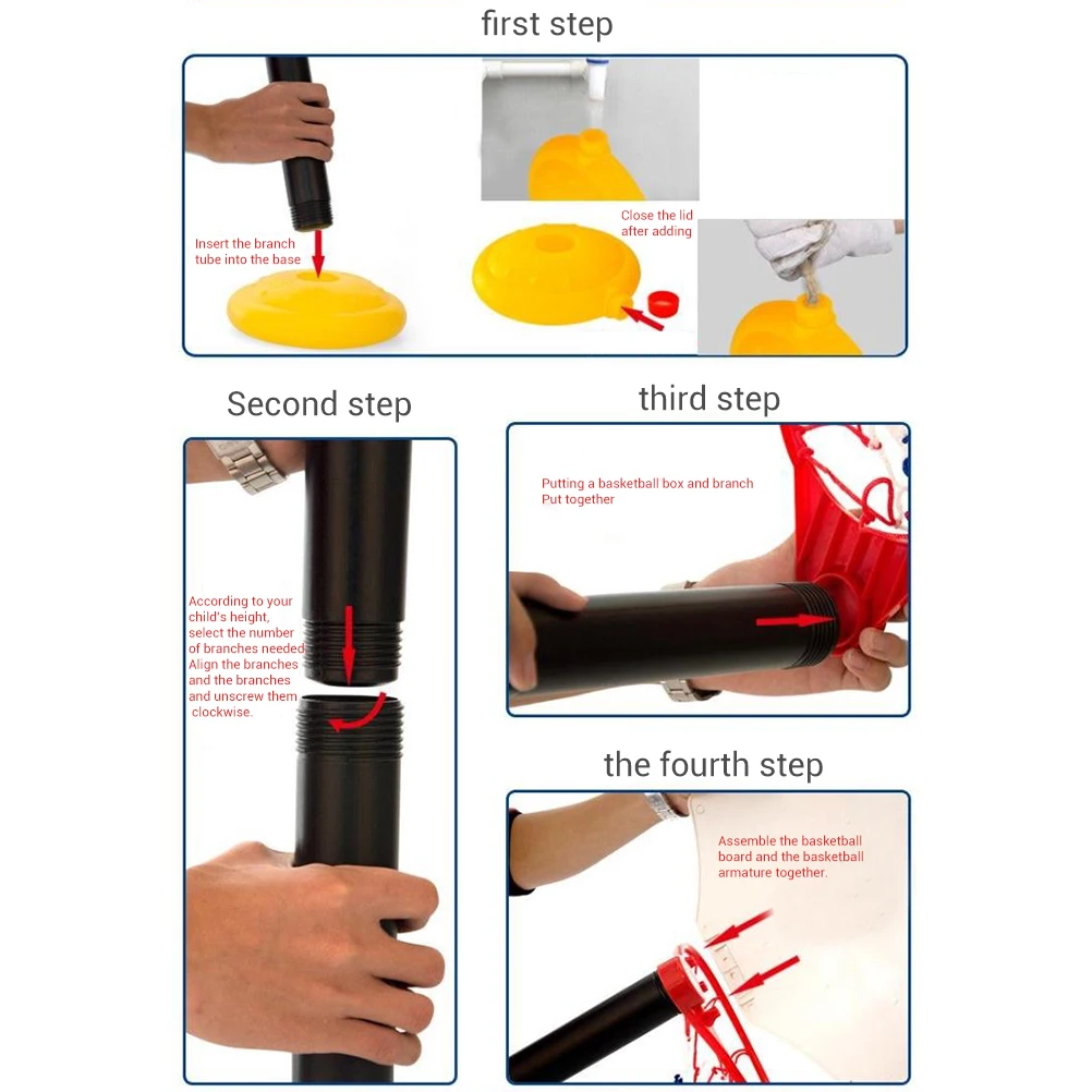 Портативный детский баскетбольный Стенд для дома и улицы игрушка с регулируемой