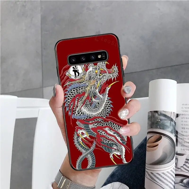 

dragon china retro art original Phone Case For Samsung S6 S7 edge S8 S9 S10 e plus A10 A50 A70 note8 J7 2017