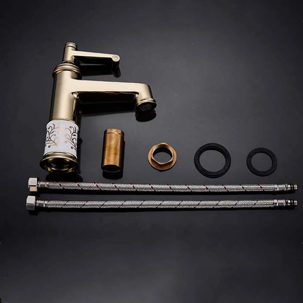 Хромированный смеситель для раковины латунные смесители горячей и холодной воды