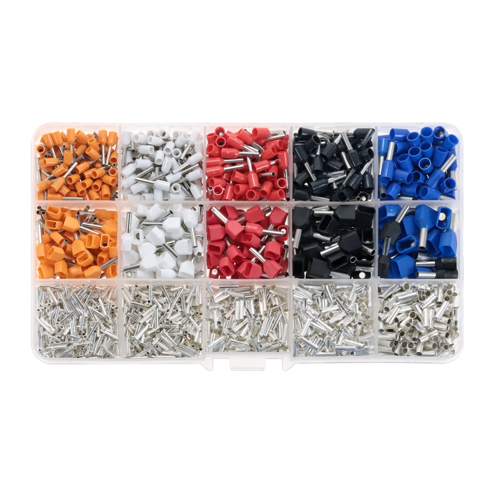 Набор смешанных клемм обжимный соединитель одноизолированный конец шнура 2340