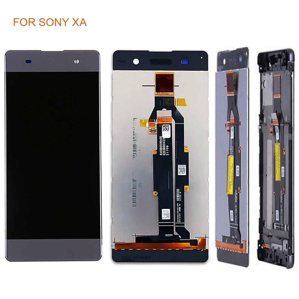 ЖК дисплей сенсорный дигитайзер с рамкой для Sony Xperia XA F3111 F3113 F3115 экран и сенсорная