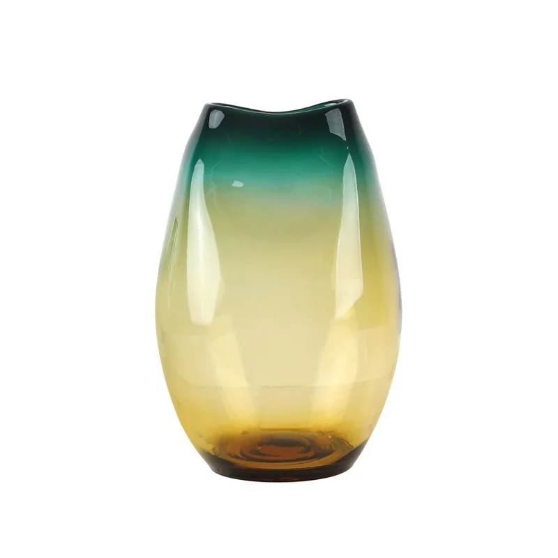 

Gradient Glass Vase Creative Living Room Decoration Countertop Vase