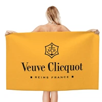 veuve clicquot champagne beach towels xl bath towels personalized design sand cloud luxury beach towels_mystyj026