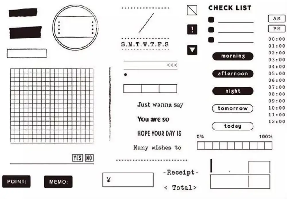 Стандартные прозрачные штампы для D или DIY скрапбукинга Детские забавные