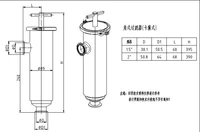 SS304 Angle Filter Tri ClampWelded Filter 100 Mesh