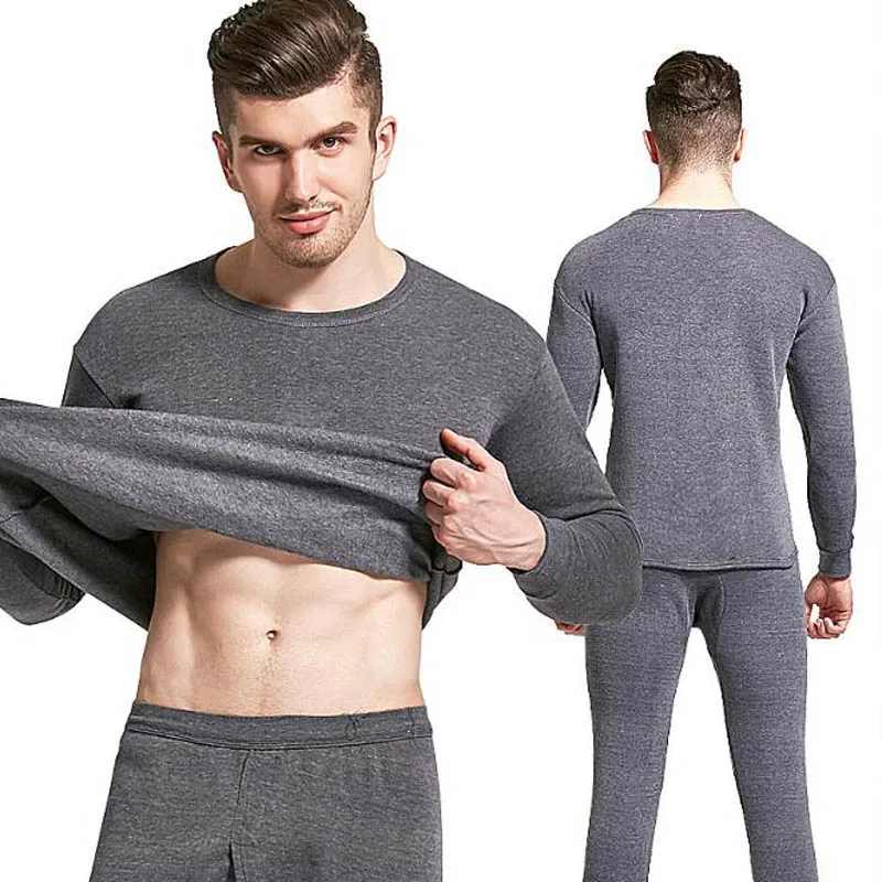 Новое модное Стильное термобелье комплекты для мужчин зимнее Длинная зимняя