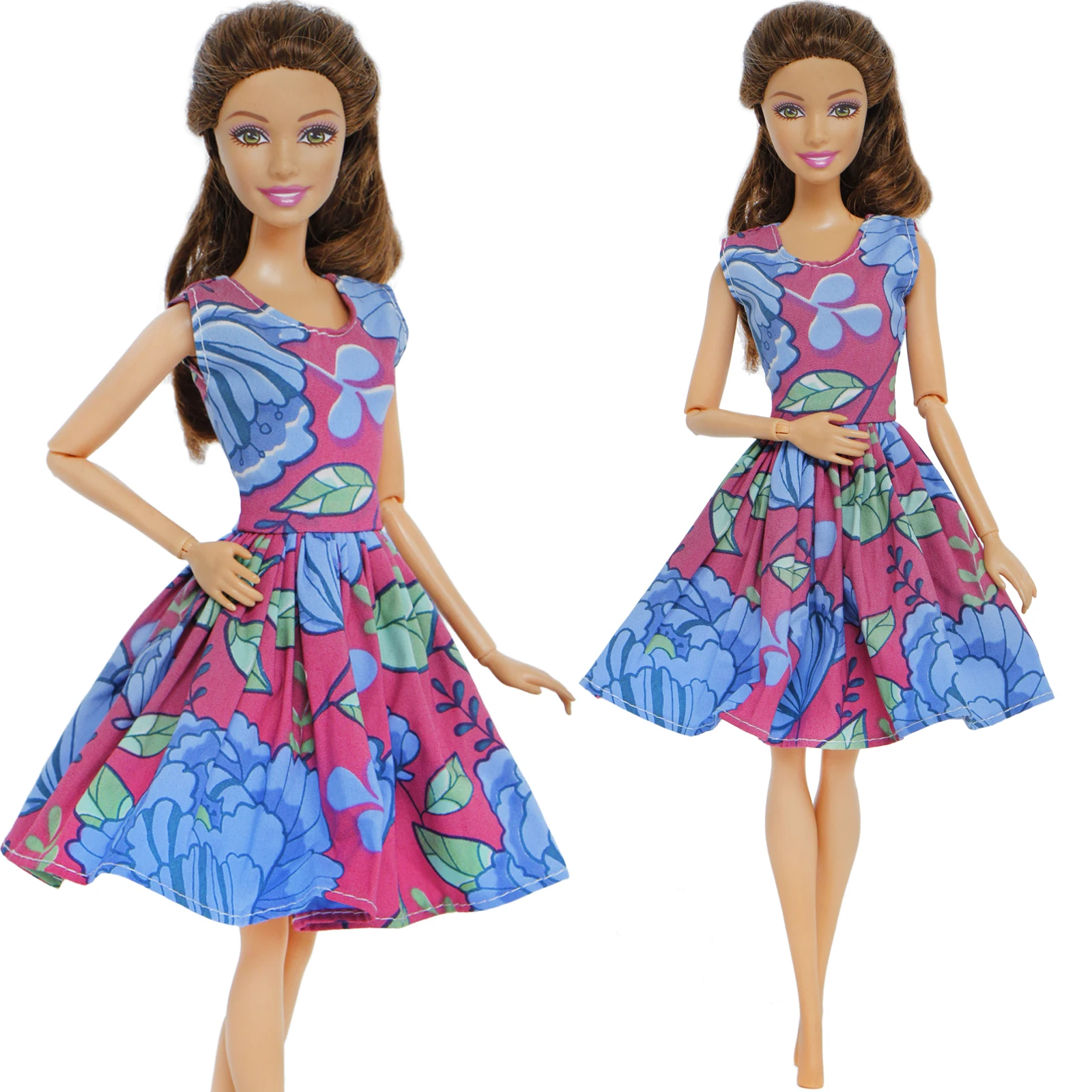 1x Мода ручной работы фиолетовый цветочный узор платье мини Свадебные вечерние