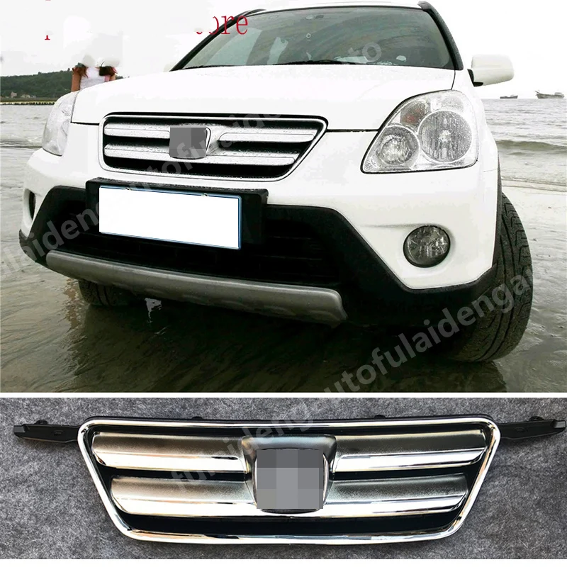 Для Honda CR-V CRV 2005-2006 ABS хромированная рамка передний бампер сетка решетка