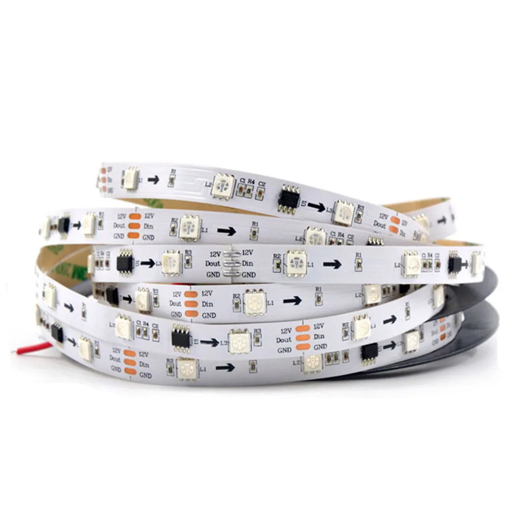 Пиксельная светодиодная ленсветильник WS2811 12 В постоянного тока 5 м полноцветная