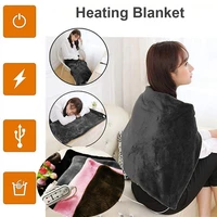 3 levels timer settings winter warm electric blanket usb heating machine washable soft plush car camping thermostat for sofa bed