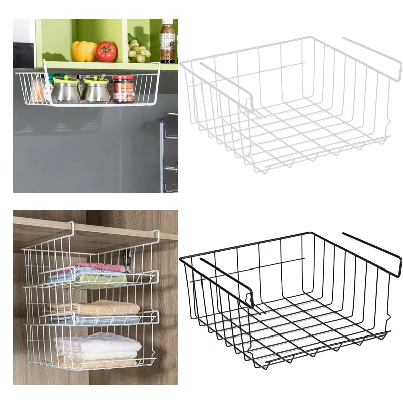 Железная кухонная полка для хранения шкаф подвесная корзина холодильника