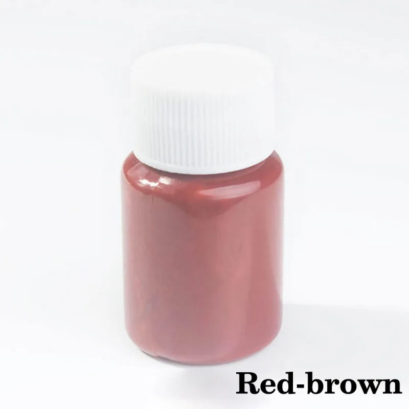 Red-brown 20 мл кожаный Ремонтный комплект ремонт царапин на сиденье в машину на диван Пальто Отверстия царапины трещины жидкая кожа винил Ремонтный комплект diy - Цвет: Red-brown