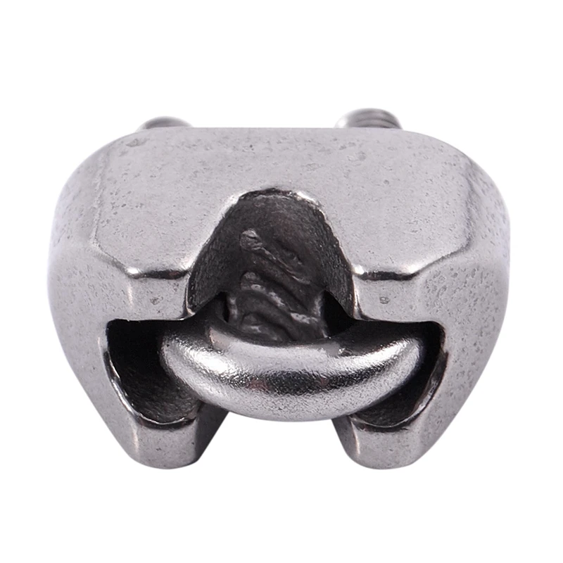 

20 Pcs Stainless Steel 2mm Wire Rope Cable Thimbles & 10Pcs 2mm 1/16 Inch Stainless Steel Wire Rope Cable Clamp Fastener