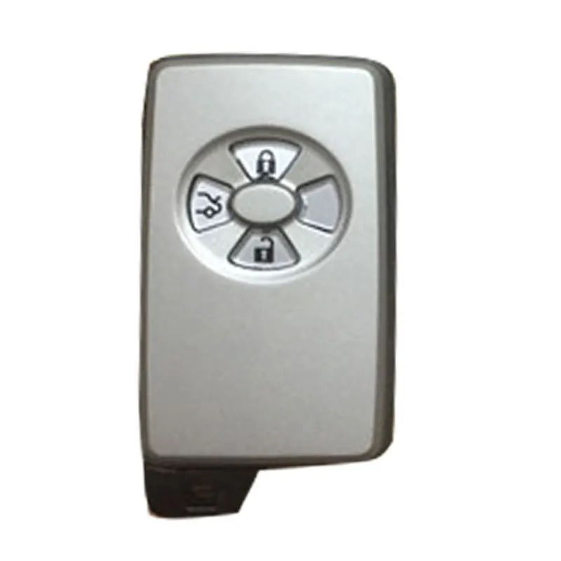 Серебристый чехол для автомобильного ключа с 3 кнопками Toyota Camry Reiz RAV4 Highlander кнопки