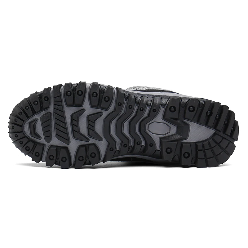 Мужские кожаные ботинки Зимние очень теплые с мехом для снега Мужская зимняя