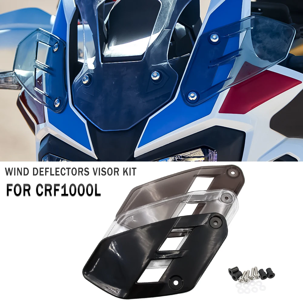 

New Motorcycle Side Deflector Kit Fit For Honda CRF1000L Africa Twin Adventure Sports CRF 1000L Upper Wind Deflectors Visor Kit