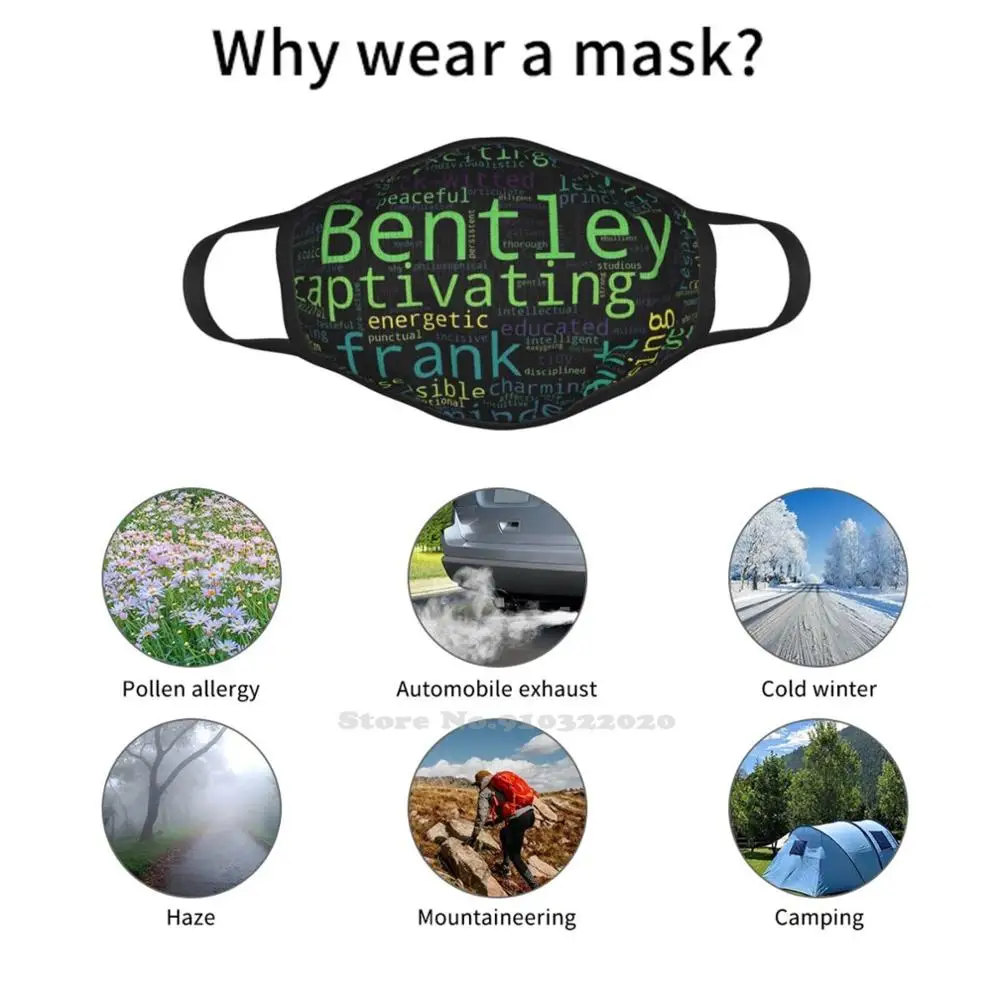 Bentley: дизайн Digital Word Cloud. Черный. Отлично подходит для подарков! Дизайнерская